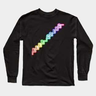 Keep Going Glowing Rainbow Stairway Long Sleeve T-Shirt